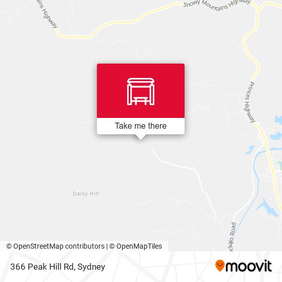 366 Peak Hill Rd map