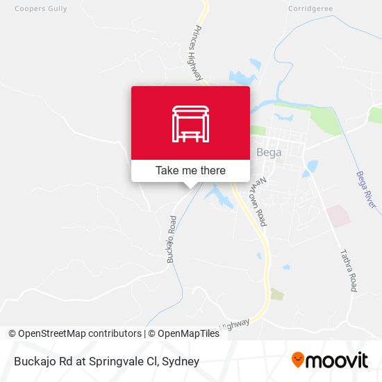 Buckajo Rd at Springvale Cl map