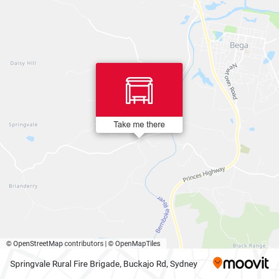 Springvale Rural Fire Brigade, Buckajo Rd map