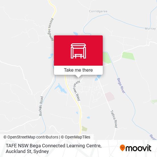 TAFE NSW Bega Connected Learning Centre, Auckland St map
