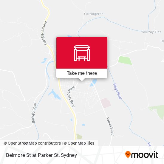 Belmore St at Parker St map