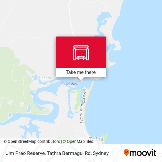 Jim Preo Reserve, Tathra Bermagui Rd map