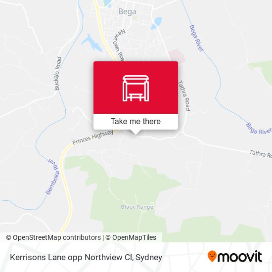 Kerrisons Lane opp Northview Cl map