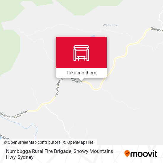 Numbugga Rural Fire Brigade, Snowy Mountains Hwy map