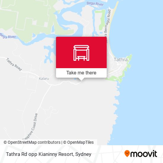 Tathra Rd opp Kianinny Resort map