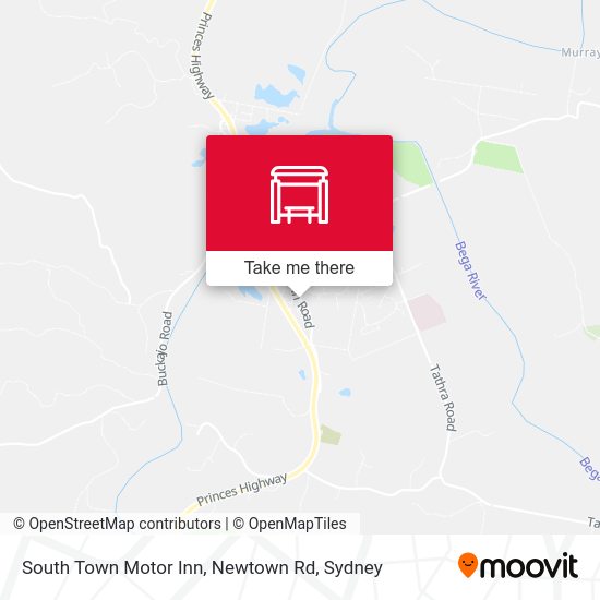 South Town Motor Inn, Newtown Rd map