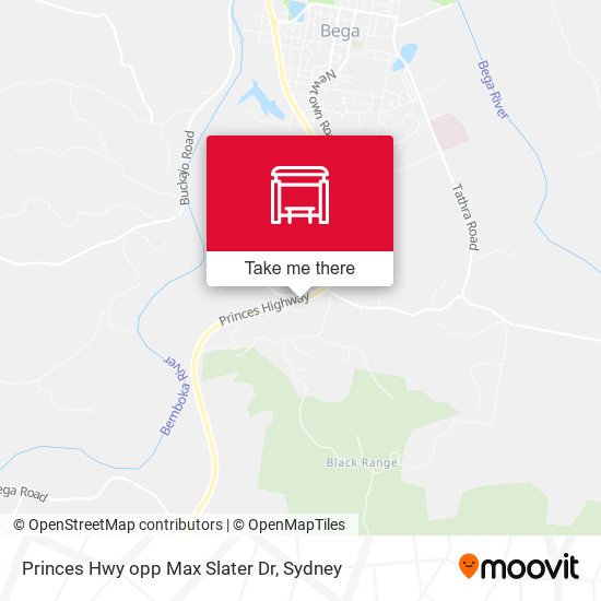 Princes Hwy opp Max Slater Dr map