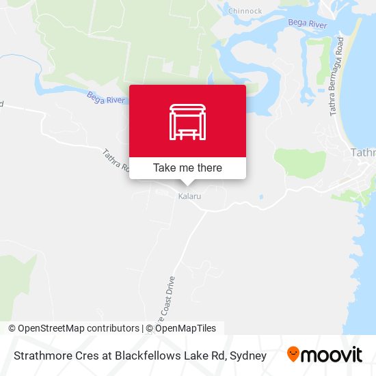 Strathmore Cres at Blackfellows Lake Rd map