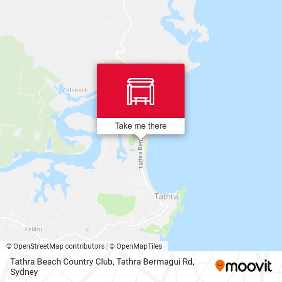 Tathra Beach Country Club, Tathra Bermagui Rd map
