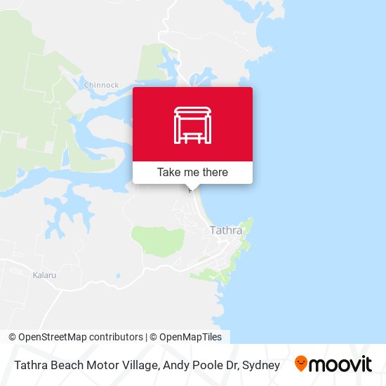 Tathra Beach Motor Village, Andy Poole Dr map