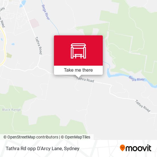 Tathra Rd opp D'Arcy Lane map