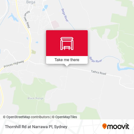 Thornhill Rd at Narrawa Pl map