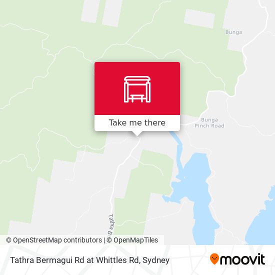 Tathra Bermagui Rd at Whittles Rd map