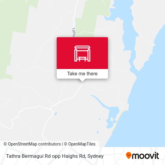 Tathra Bermagui Rd opp Haighs Rd map