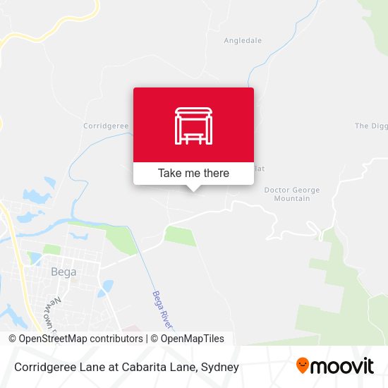 Corridgeree Lane at Cabarita Lane map