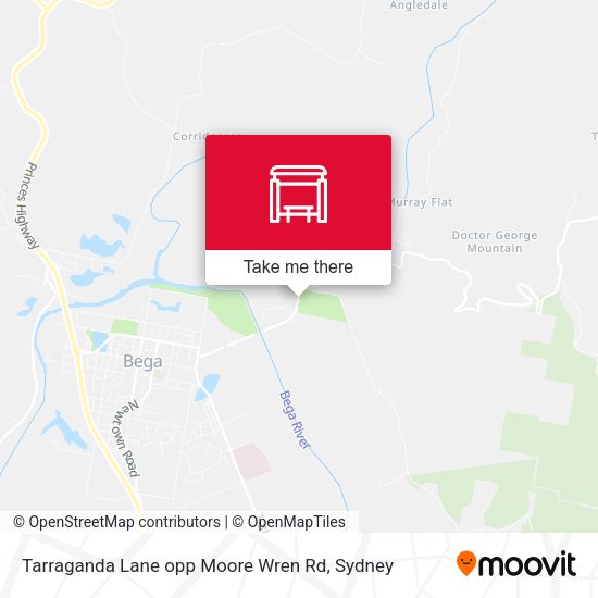 Tarraganda Lane opp Moore Wren Rd map