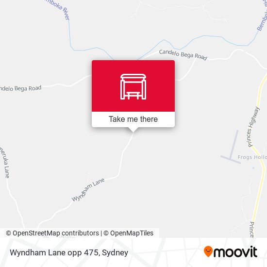 Wyndham Lane opp 475 map