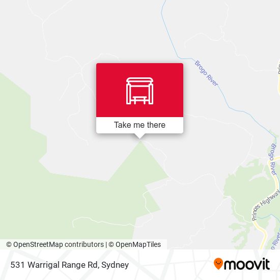 531 Warrigal Range Rd map