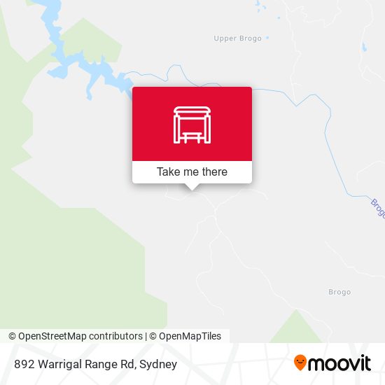 892 Warrigal Range Rd map