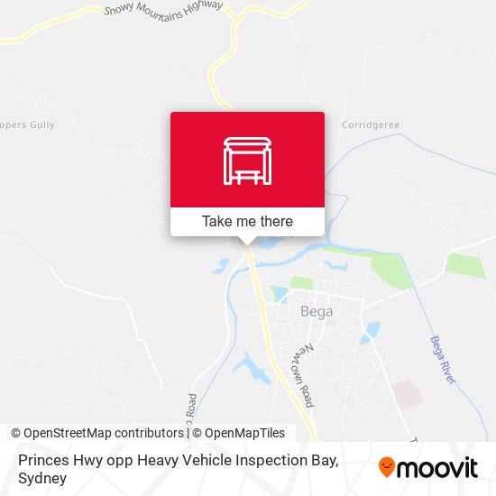 Princes Hwy opp Heavy Vehicle Inspection Bay map