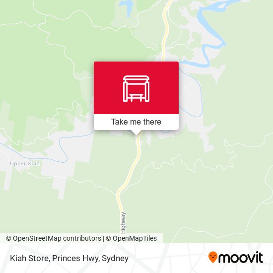 Kiah Store, Princes Hwy map