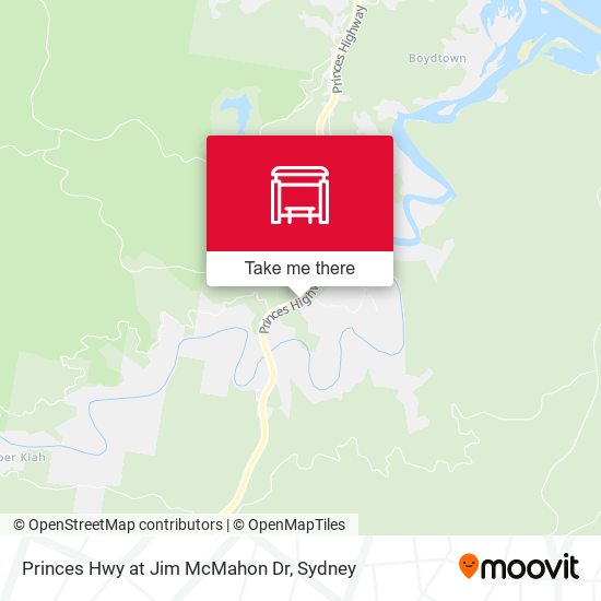 Princes Hwy at Jim McMahon Dr map