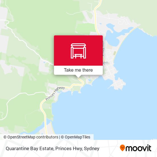 Quarantine Bay Estate, Princes Hwy map