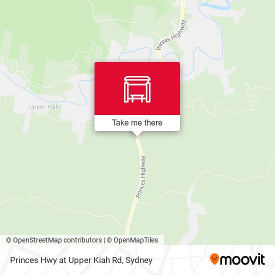 Princes Hwy at Upper Kiah Rd map