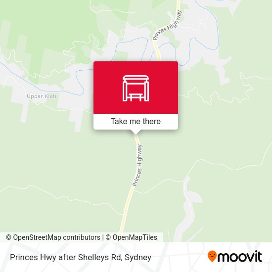Princes Hwy after Shelleys Rd map