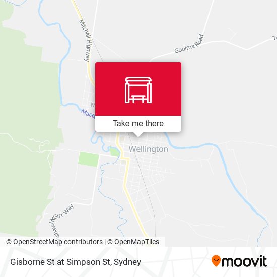 Gisborne St at Simpson St map