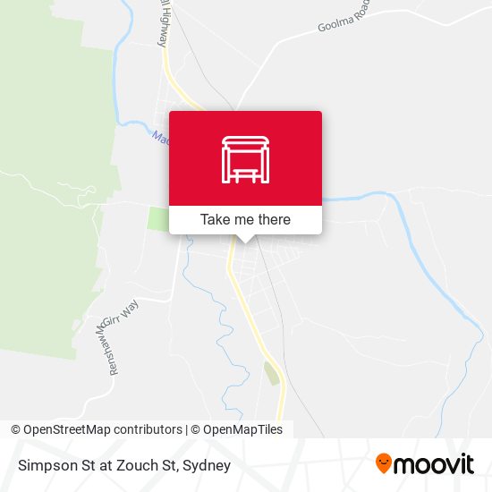Simpson St at Zouch St map
