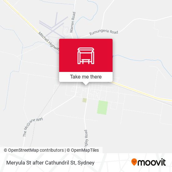 Meryula St after Cathundril St map
