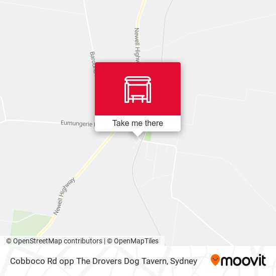 Cobboco Rd opp The Drovers Dog Tavern map