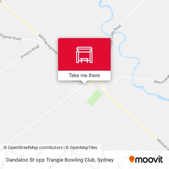 Dandaloo St opp Trangie Bowling Club map