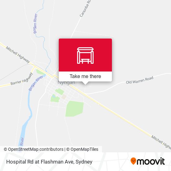 Hospital Rd at Flashman Ave map