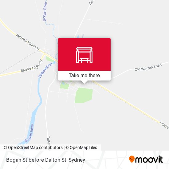 Bogan St before Dalton St map