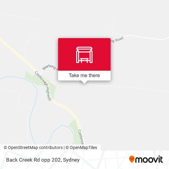 Back Creek Rd opp 202 map