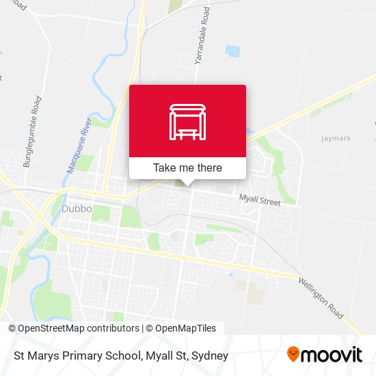 St Marys Primary School, Myall St map