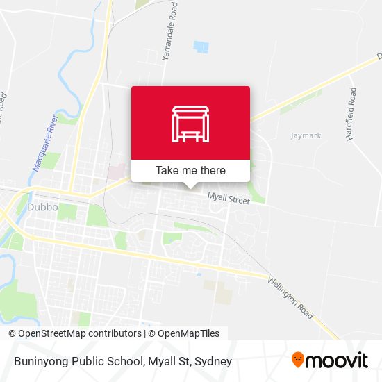 Buninyong Public School, Myall St map