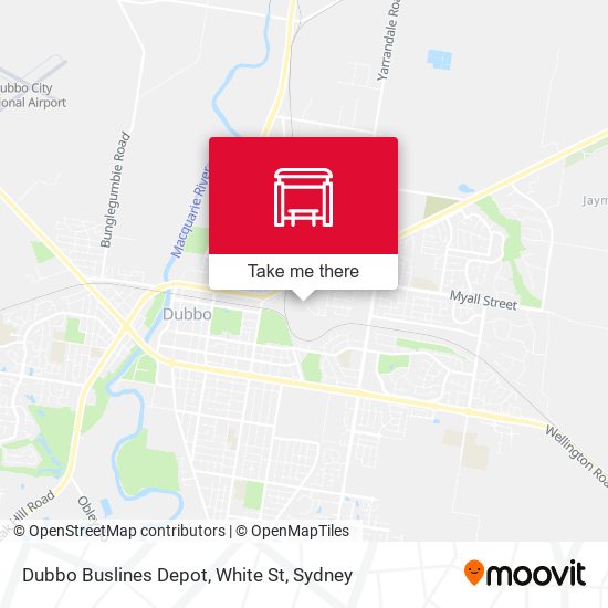 Dubbo Buslines Depot, White St map