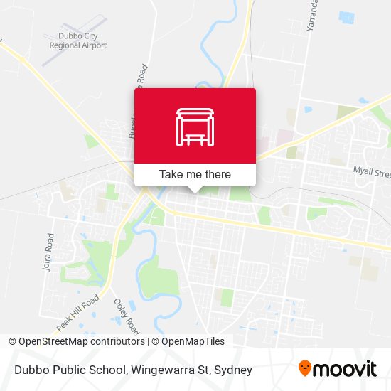Dubbo Public School, Wingewarra St map