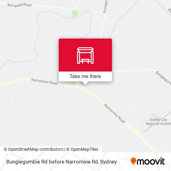 Bunglegumbie Rd before Narromine Rd map