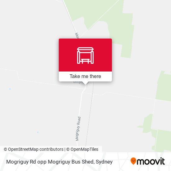 Mogriguy Rd opp Mogriguy Bus Shed map