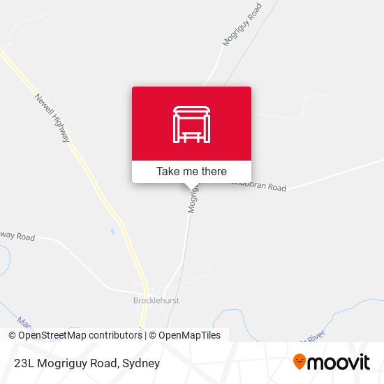 23L Mogriguy Road map