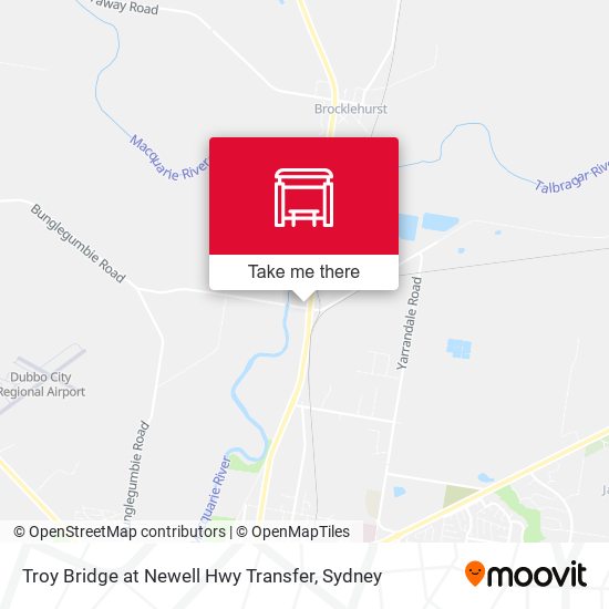Troy Bridge at Newell Hwy Transfer map