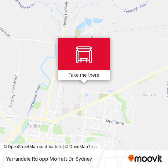 Yarrandale Rd opp Moffatt Dr map