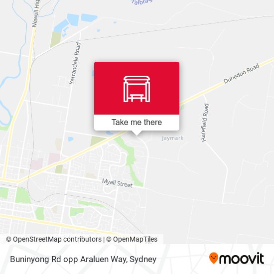 Buninyong Rd opp Araluen Way map