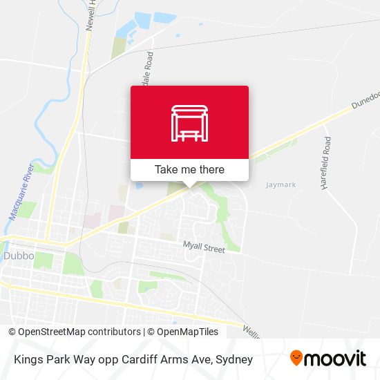 Kings Park Way opp Cardiff Arms Ave map