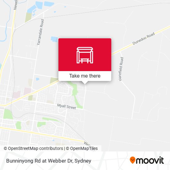 Bunninyong Rd at Webber Dr map