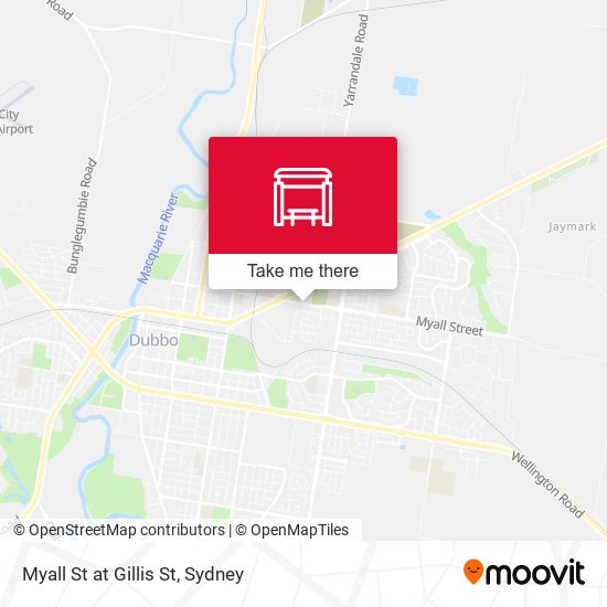 Myall St at Gillis St map